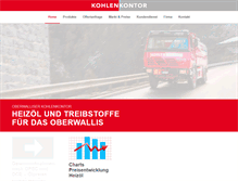 Tablet Screenshot of kohlenkontor.ch